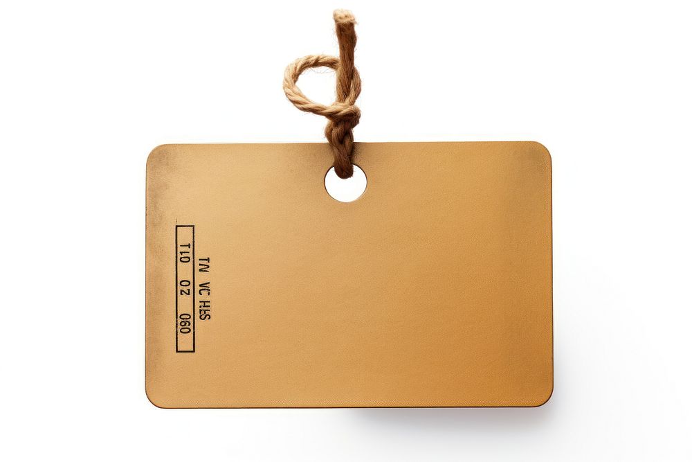 Price tag label gold white background. AI generated Image by rawpixel.