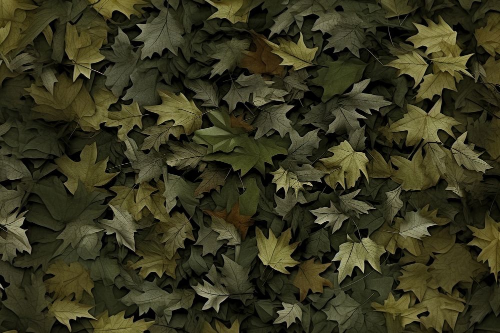 Real leaf camouflage pattern backgrounds plant tree. AI generated Image by rawpixel.
