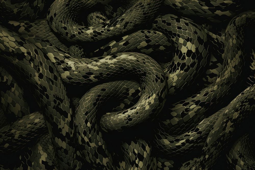 Snake camouflage pattern backgrounds reptile Premium Photo