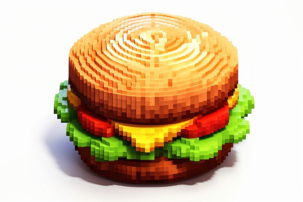 Cute hamburger food vegetable freshness. AI generated Image by rawpixel.