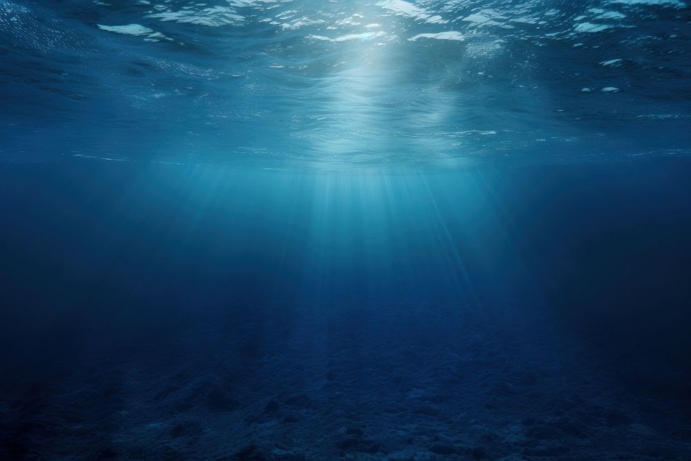 Ocean underwater outdoors nature. AI generated Image by rawpixel.