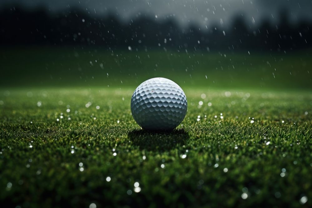 Golf ball golf outdoors nature. AI generated Image by rawpixel.