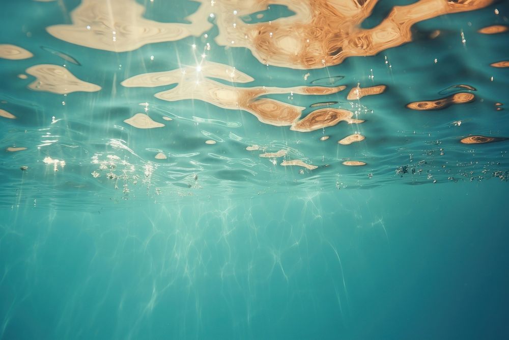 Under water underwater swimming outdoors. AI generated Image by rawpixel.