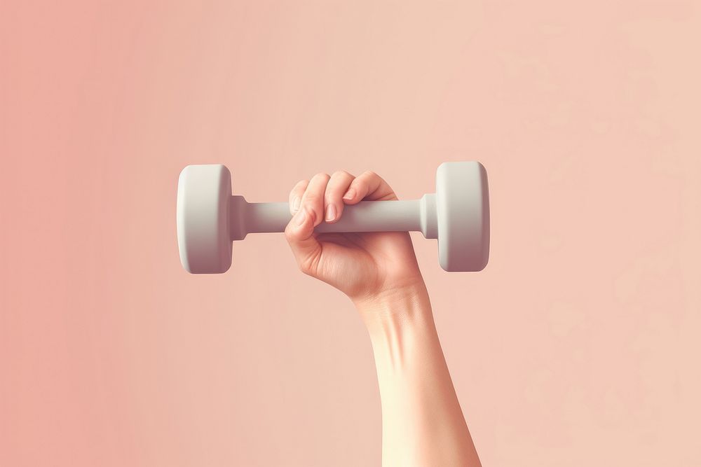 Holding dumbbell sports hand gym. AI generated Image by rawpixel.