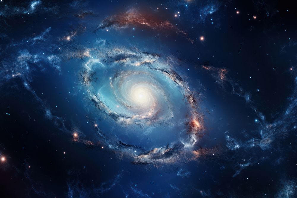 Spiral galaxy space astronomy universe. AI generated Image by rawpixel.