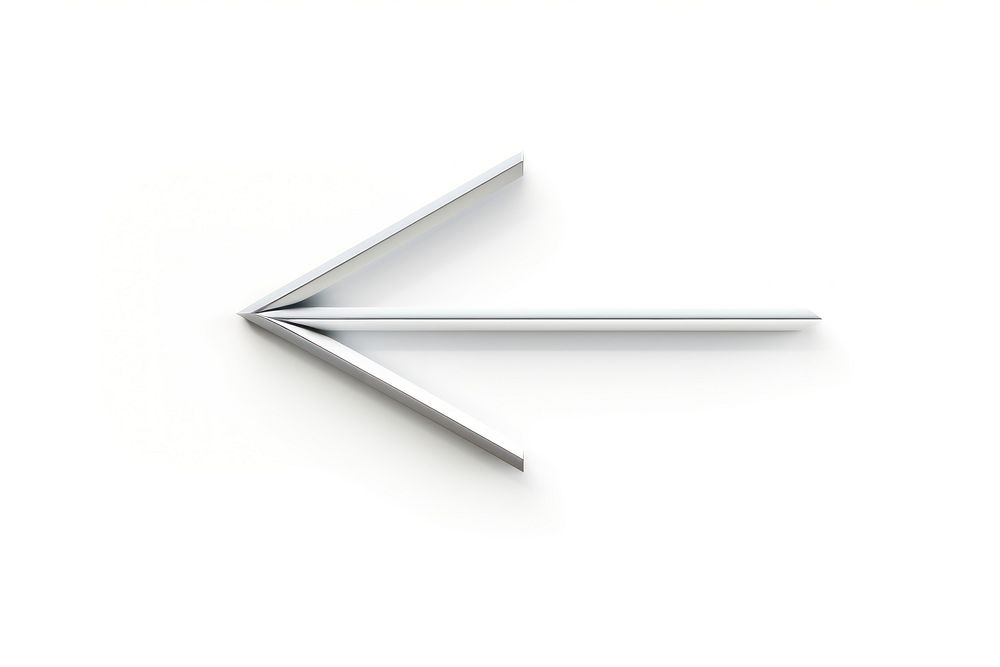 3D arrow icon symbol white background simplicity. AI generated Image by rawpixel.