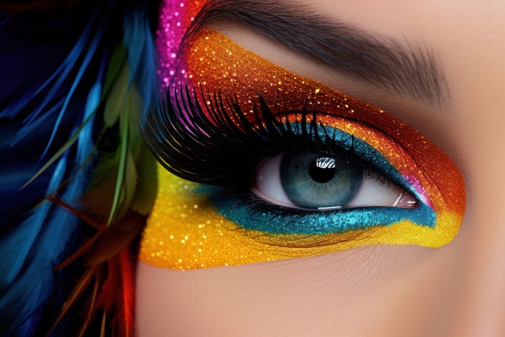Colorful makeup cosmetics adult creativity. AI generated Image by rawpixel.
