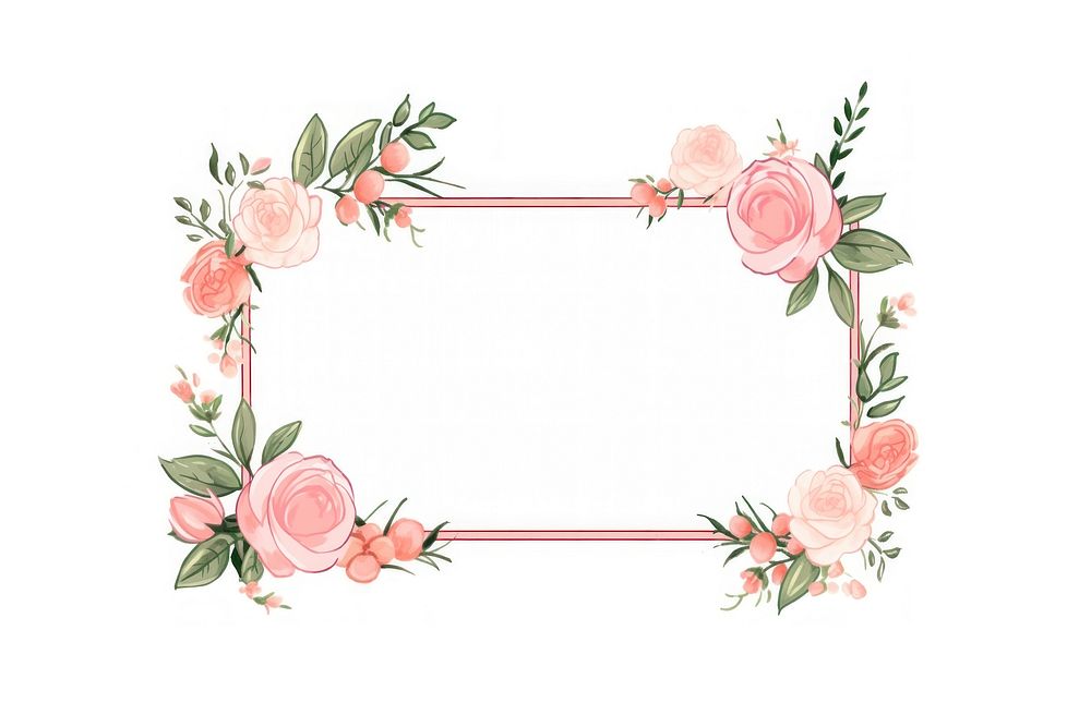 Pink roses pattern flower plant. AI generated Image by rawpixel.