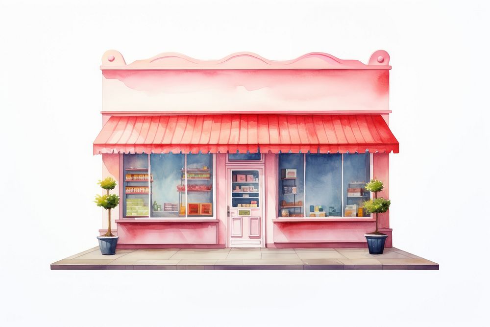 Store outdoors architecture dollhouse. AI generated Image by rawpixel.