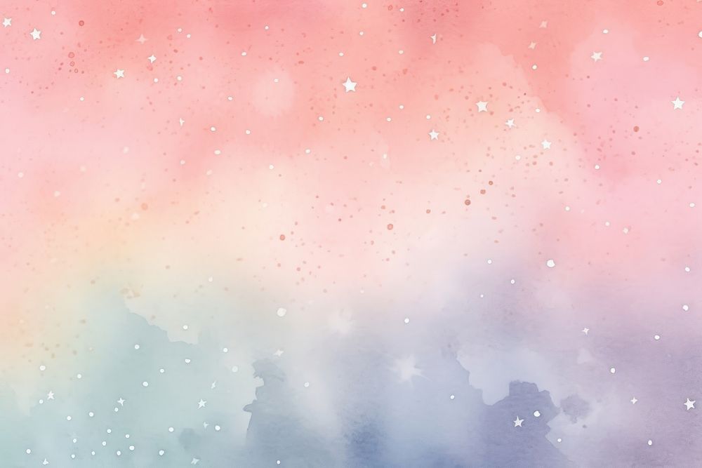 Illustration of cute watercolor pastel backgrounds outdoors star sky. AI generated Image by rawpixel.