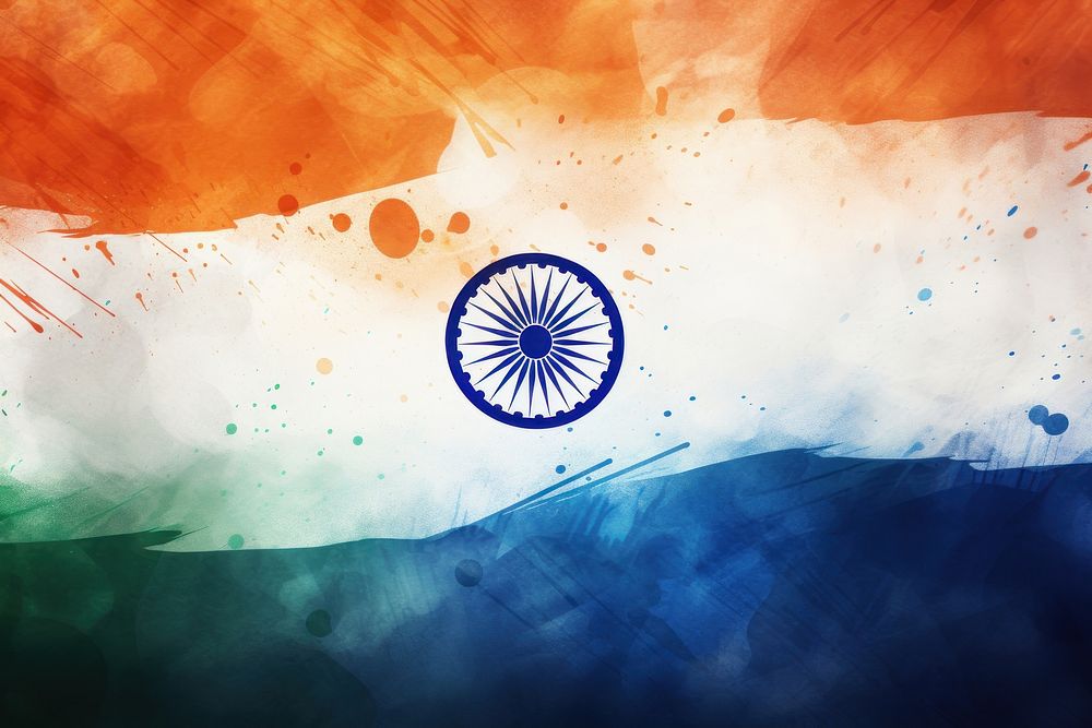 Indian backgrounds flag abstract. AI generated Image by rawpixel.