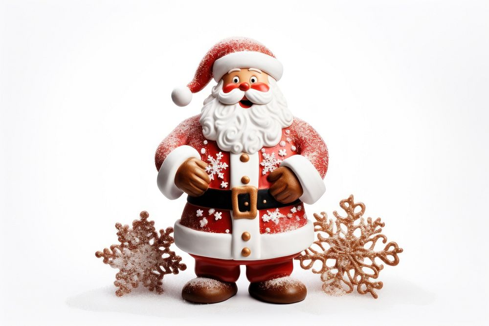 Santa Claus christmas figurine snowman. AI generated Image by rawpixel.