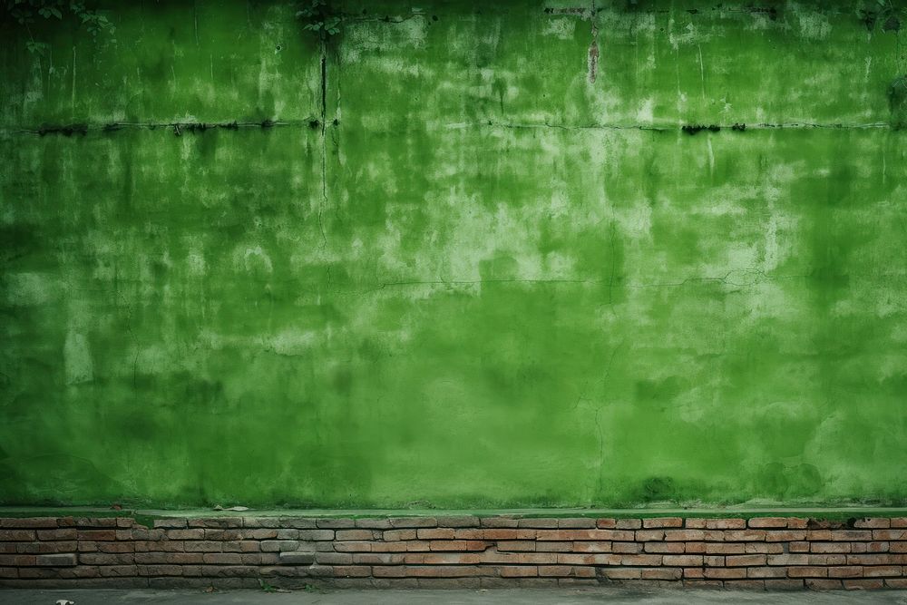 Green wall architecture backgrounds. AI generated Image by rawpixel.