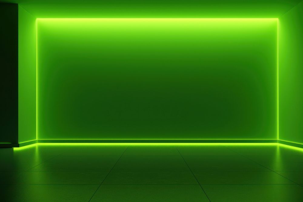 Minimal green background neon backgrounds lighting. AI generated Image by rawpixel.