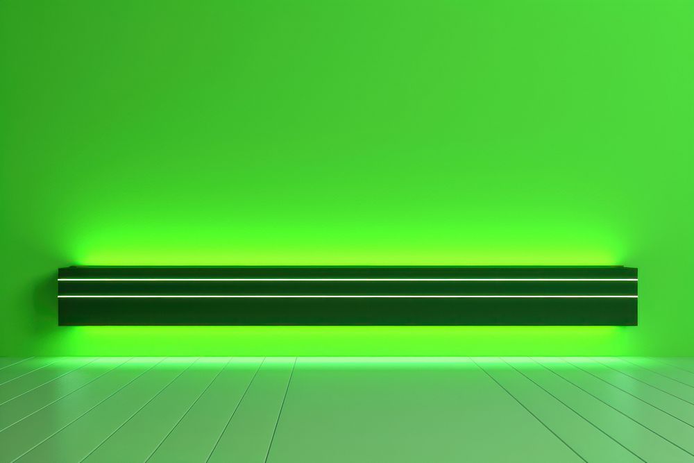 Minimal green background lighting neon architecture. AI generated Image by rawpixel.