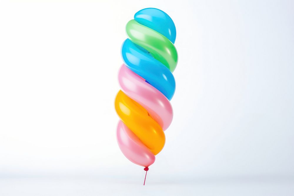 Twisty balloon party white background lightweight. AI generated Image by rawpixel.
