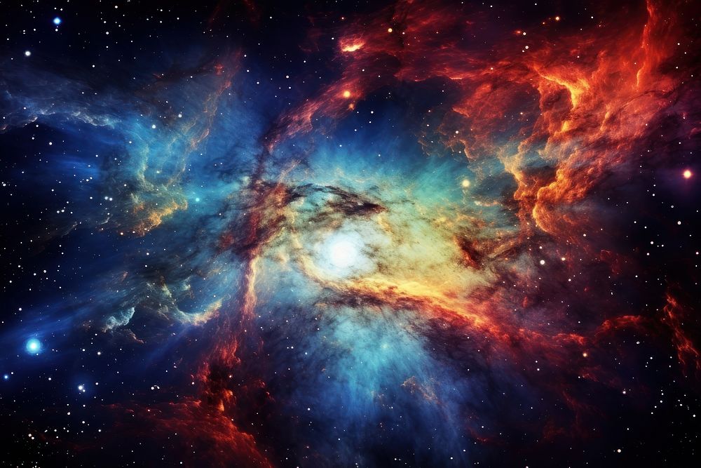 Andromeda galaxy universe space astronomy. AI generated Image by rawpixel.