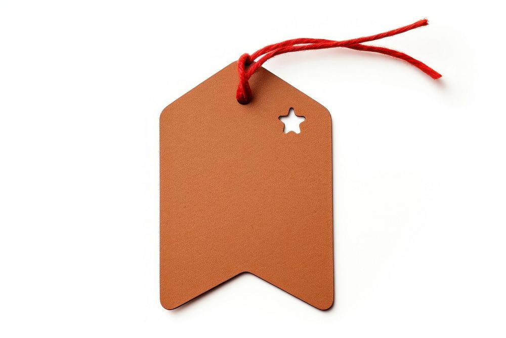 Gift tag white background celebration gingerbread. AI generated Image by rawpixel.
