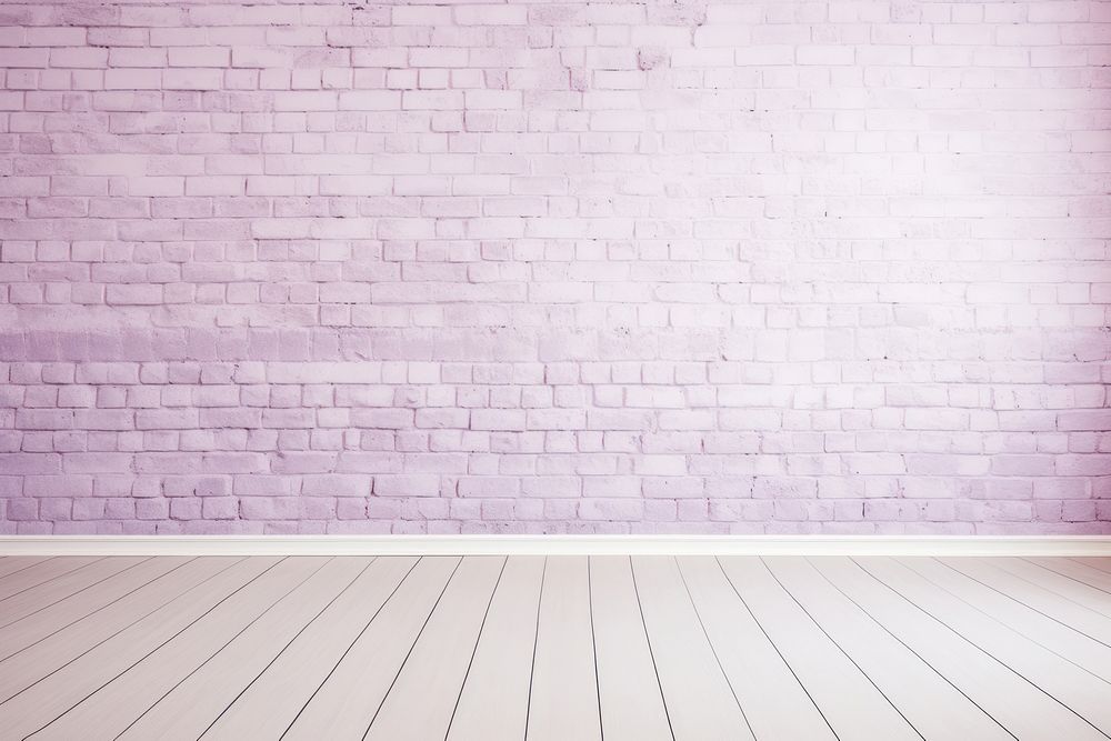 Purple floor brick wall. AI generated Image by rawpixel.