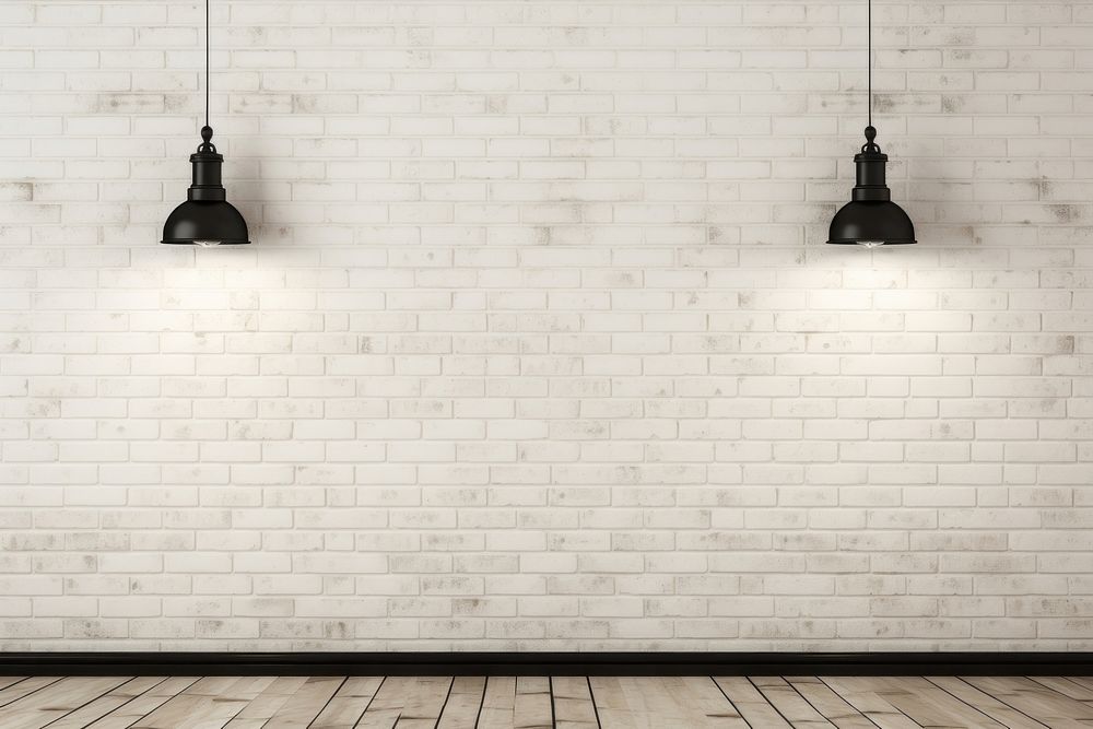 Empty room background floor lamp wall. AI generated Image by rawpixel.