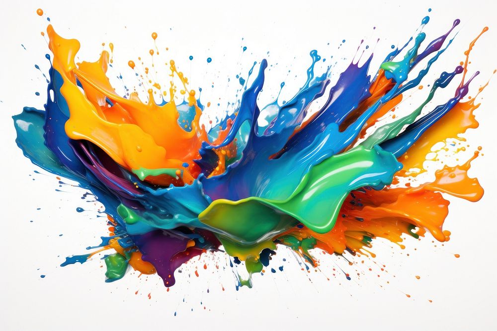 Paint Splash Backgrounds Painting Art Premium Photo Illustration CHJpdmF0ZS9sci9pbWFnZXMvd2Vic2l0ZS8yMDIzLTEyL3Jhd3BpeGVsX29mZmljZV8zMF9waG90b19vZl9wYWludF9zcGxhc2hfYWNyeWxpY19wYWludF9vbl93aGl0ZV84MDUzMmUxYi1iMjQ5LTQ3ZDctYTQ2MC1mZTNjNDUzMzJhNzNfMS5qcGc