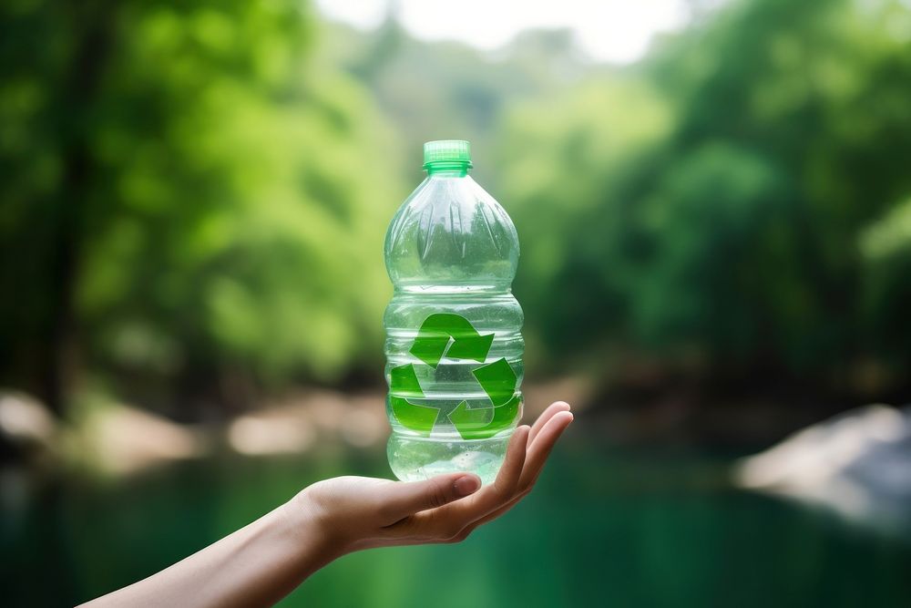 Recycle bottle plant green. AI generated Image by rawpixel.