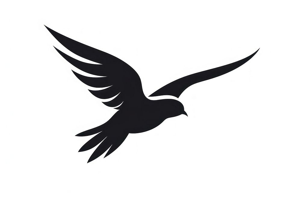 Icon flying black white. AI generated Image by rawpixel.