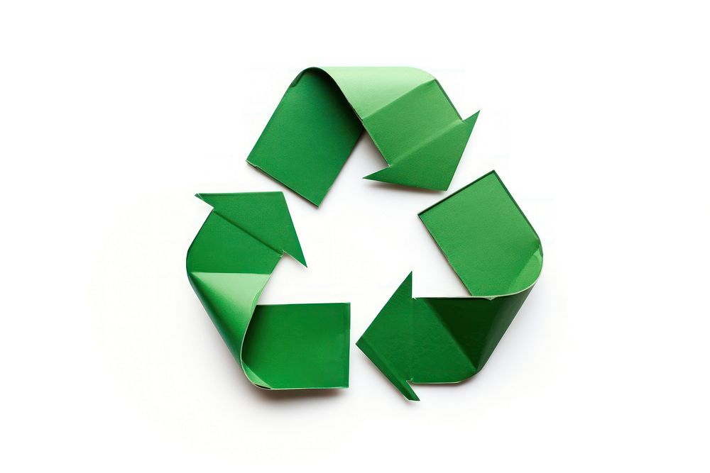 Recycle icon shape white background recycling. AI generated Image by rawpixel.