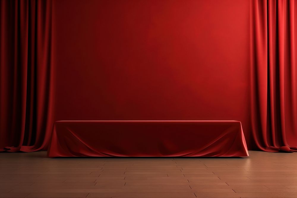 Red carpet backdrop stage red architecture. AI generated Image by rawpixel.