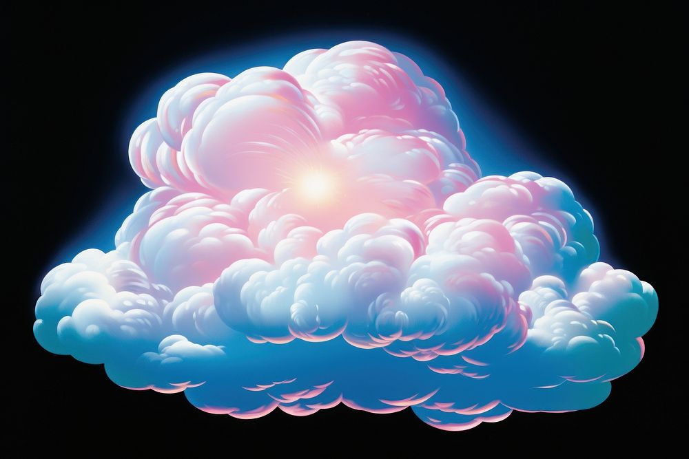 A Cloud isolated on clear solid background nature cloud light. AI generated Image by rawpixel.