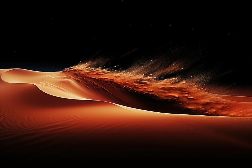A sand dust blowing isolated on clear solid background nature desert night. AI generated Image by rawpixel.