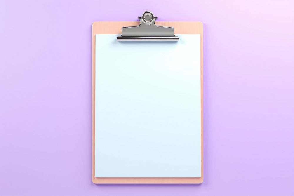 Clipboard with blank paper absence circle purple. AI generated Image by rawpixel.