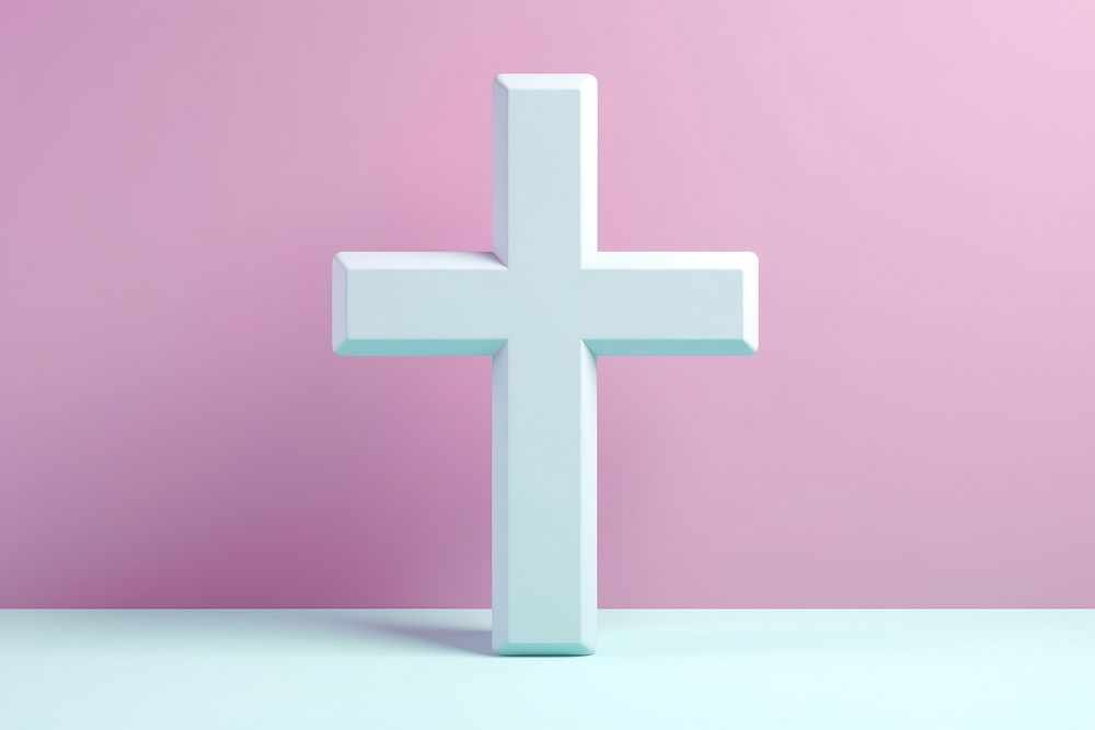 Cross symbol spirituality catholicism. AI generated Image by rawpixel.
