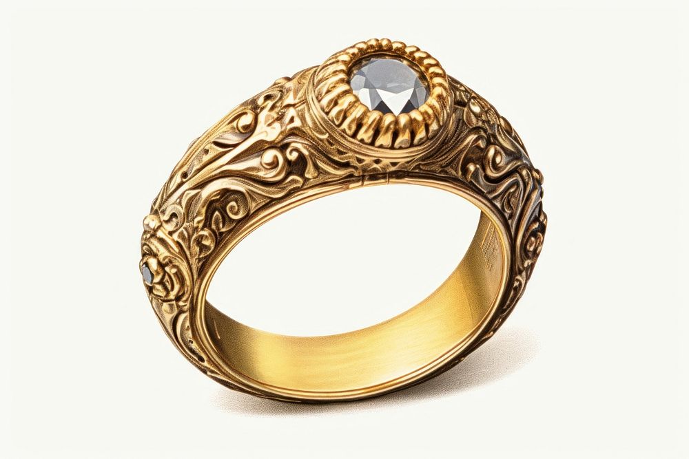 Ring jewelry locket gold. AI generated Image by rawpixel.