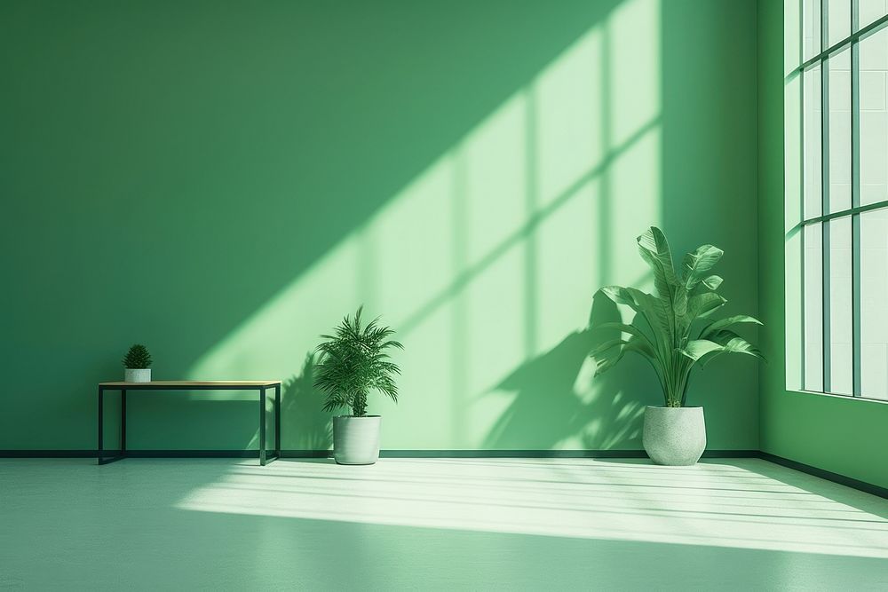 Lo-FI aesthetic green furniture flooring. AI generated Image by rawpixel.