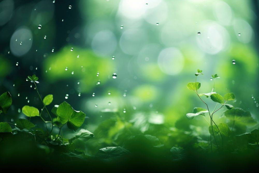 A blurry green background nature backgrounds outdoors. AI generated Image by rawpixel.