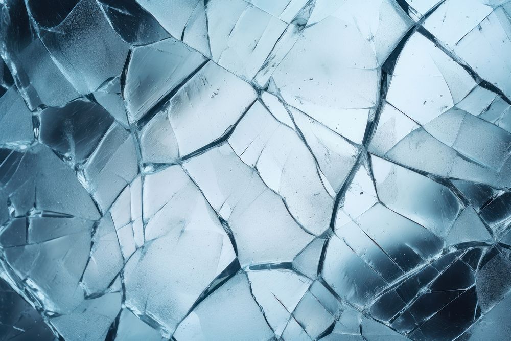 A cracked ice sheet destruction backgrounds misfortune. AI generated Image by rawpixel.