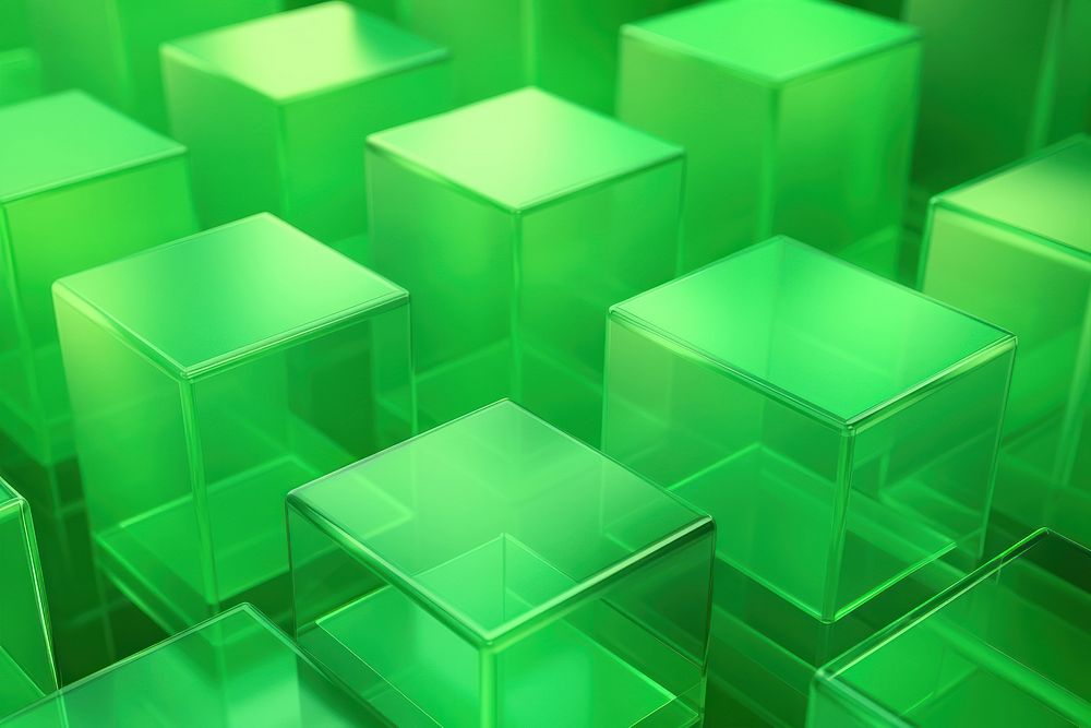 Green gradient blurry glass effect virtual background backgrounds repetition technology. AI generated Image by rawpixel.
