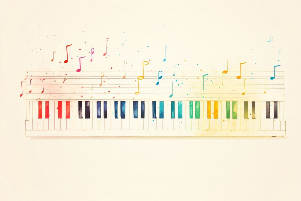 Piano paper music synthesizer. AI | Premium Photo Illustration - rawpixel