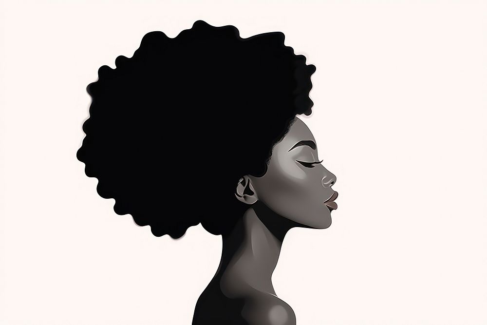 Black woman portrait adult white background. AI generated Image by rawpixel.