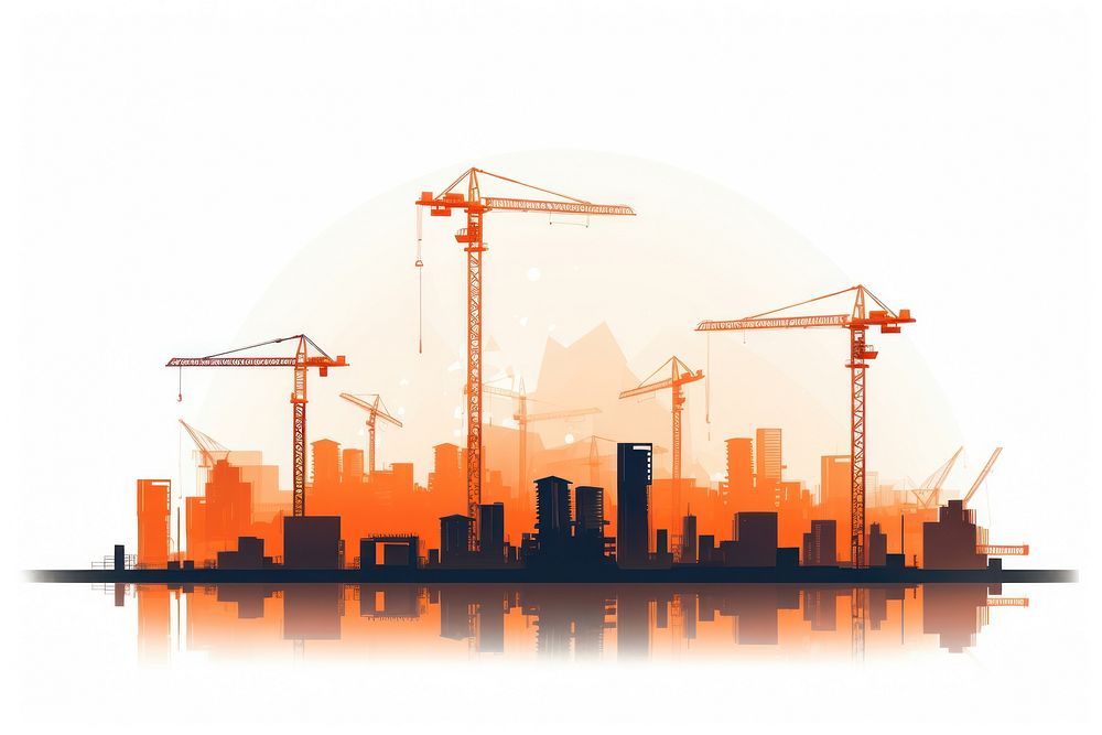 Construction city construction architecture development. AI generated Image by rawpixel.