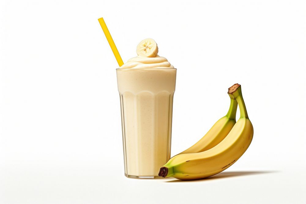 Banana smootie milkshake smoothie fruit. AI generated Image by rawpixel.
