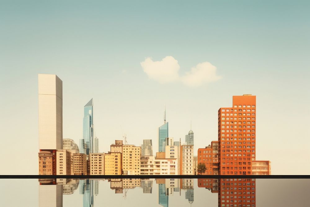City buildings city architecture metropolis. AI generated Image by rawpixel.