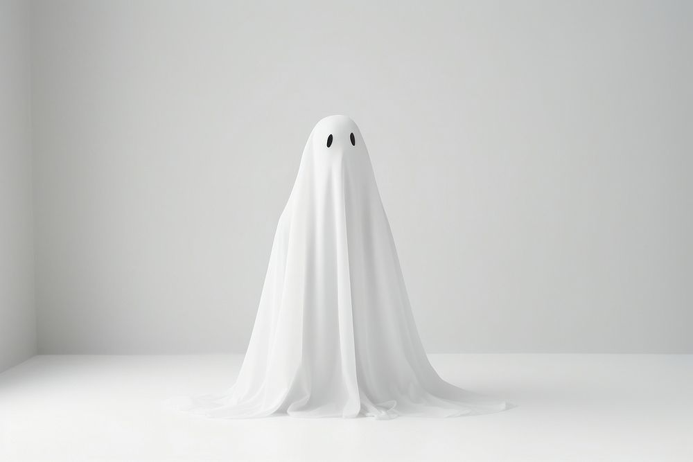 A ghost white anthropomorphic representation. AI generated Image by rawpixel.