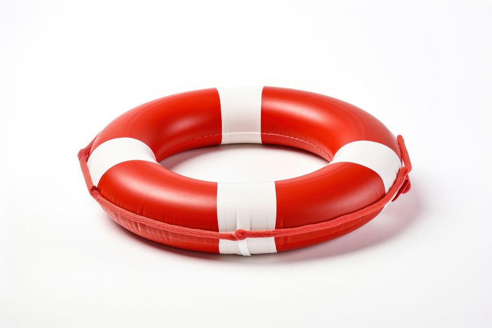 Red Lifebelt lifebuoy red white background. AI generated Image by rawpixel.