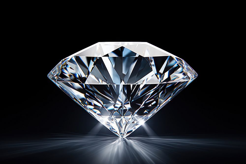 Diamond gemstone jewelry illuminated. AI generated Image by rawpixel.