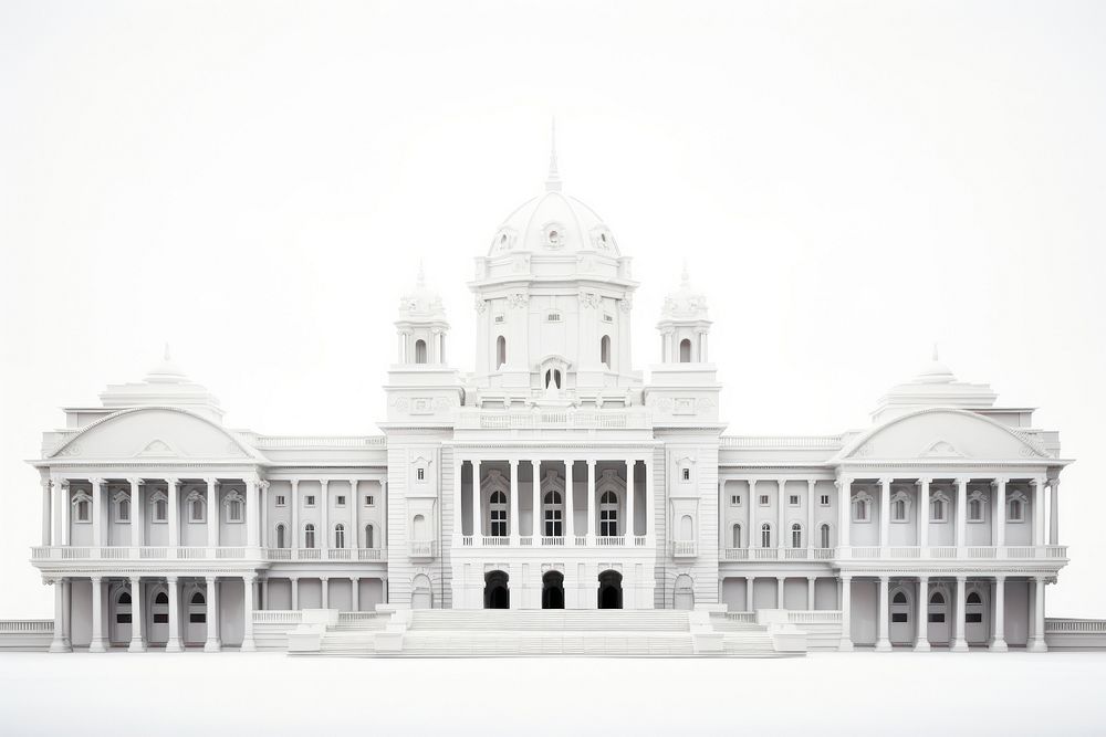 Palace architecture building landmark. AI generated Image by rawpixel.
