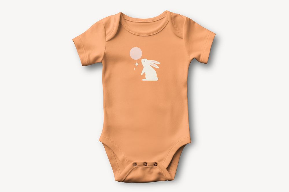 Orange romper, baby's clothes