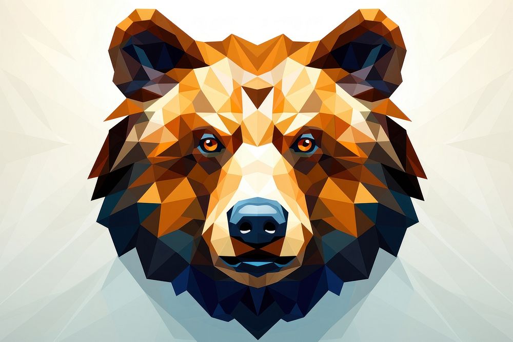 Bear head mammal animal art. AI generated Image by rawpixel.