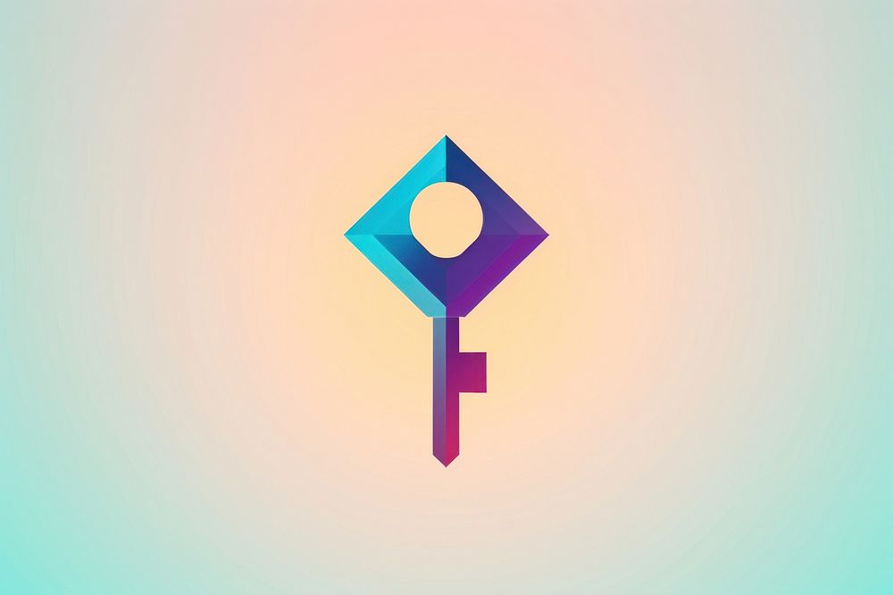Key symbol circle purple. AI generated Image by rawpixel.